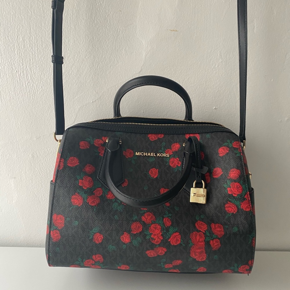 Michael Kors Floral Hayes Large Duffle